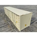 Contentor marítimo High Cube de 40 pés com laterais abertos